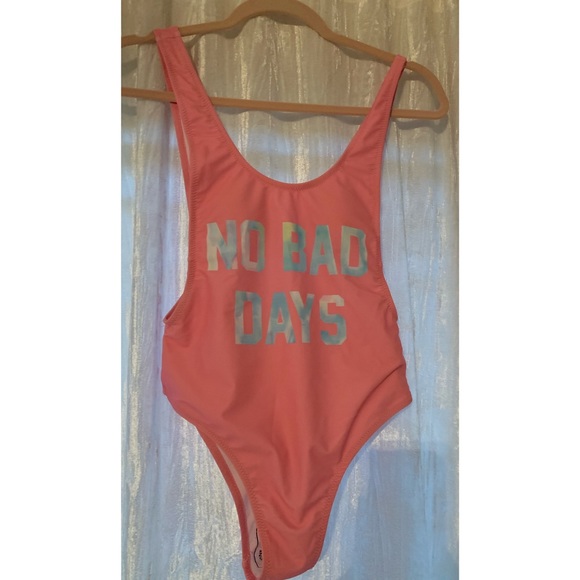 PINK ONE-PIECE SWIMSUIT| NO BAD DAYS - Picture 3 of 6